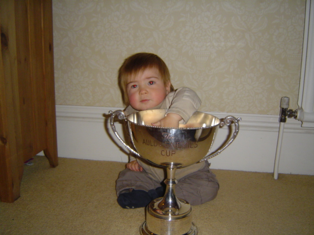 Archie gets the cup!